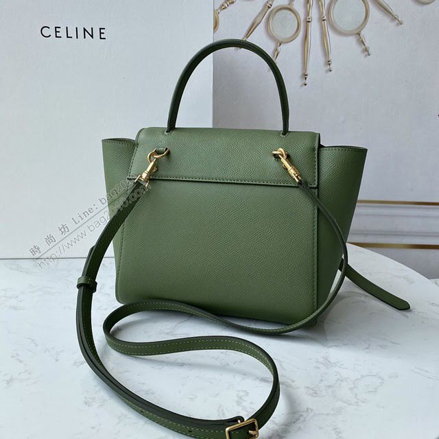 Celine女包 賽琳經典款中號女包 Celine belt bag 掌紋牛皮鯰魚包 189153  slyd2188